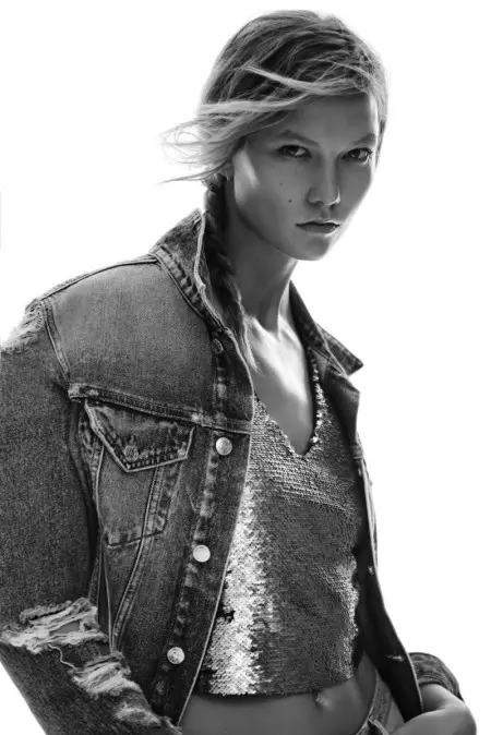 Grunge for Mango ó Karlie Kloss Channels 90s