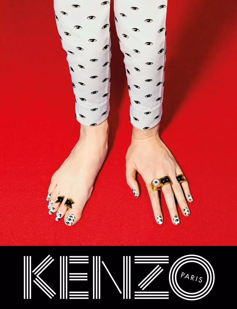 Kenzo abraza a fantasía para a campaña do outono de 2013 con Rinko Kikuchi