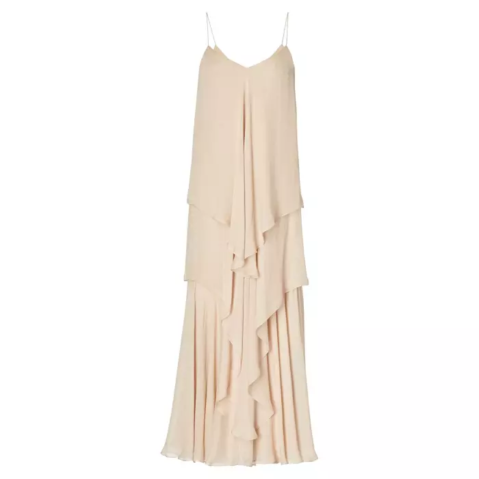 Ralph Lauren Collection Bernardine Tiered Silk Gown