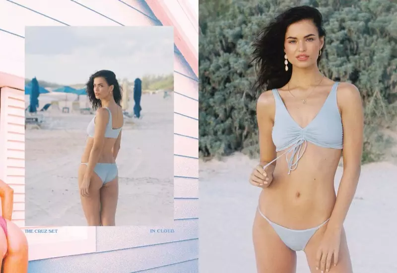 Frankies Bikinis, ilkbahar-yaz 2020 görünüm kitabı için Cloud'da The Cruz setini içeriyor