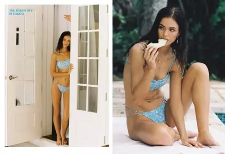 Robin Holzken manenjika ny masoandro ho an'ny Frankies Bikinis Lohataona 2020