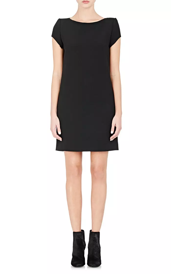 Saint Laurent Black Cady Shift Dress 1490 доларів США