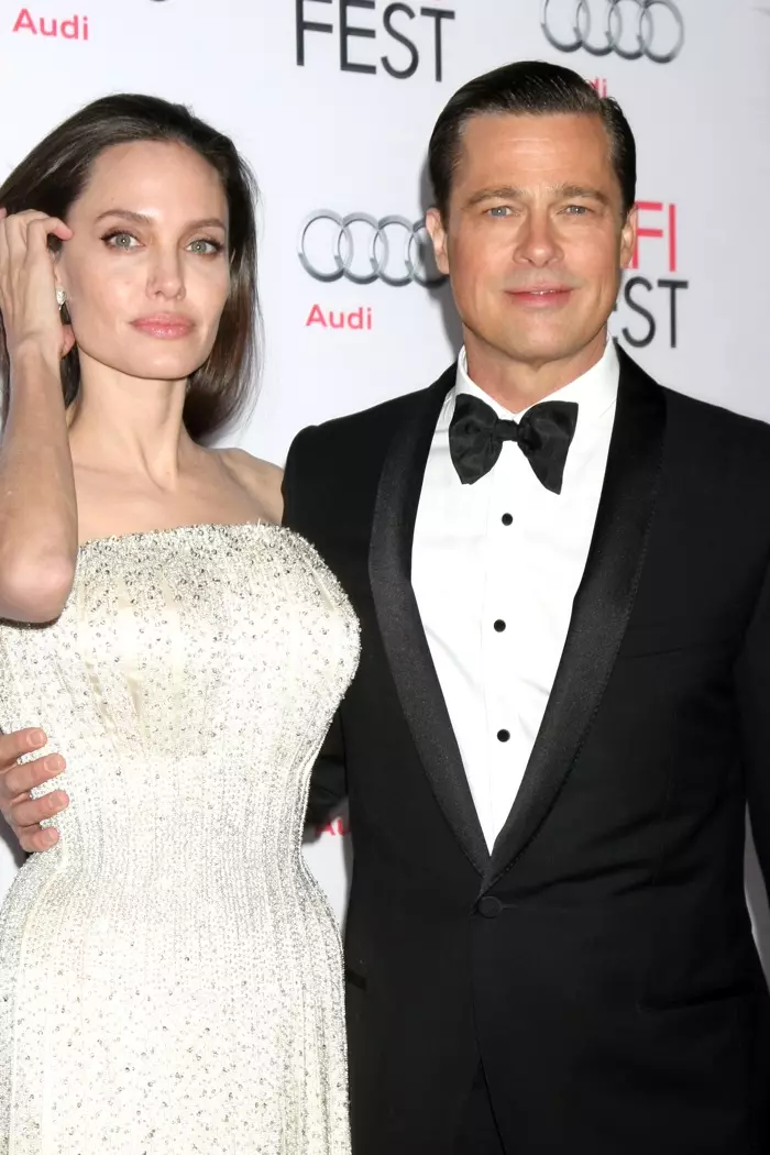 Angelina Jolie da Brad Pitt a bakin Teku AFI FEST Premiere. Hoto: Helga Eseb / Shutterstock.com