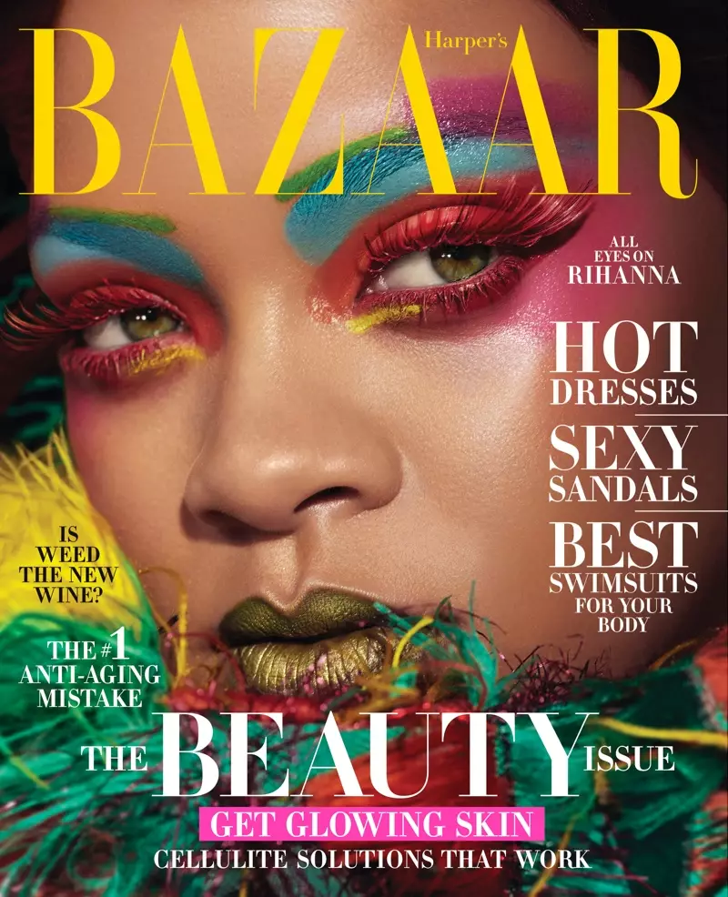 Rihanna ao amin'ny Harper's Bazaar US Mey 2019 Cover