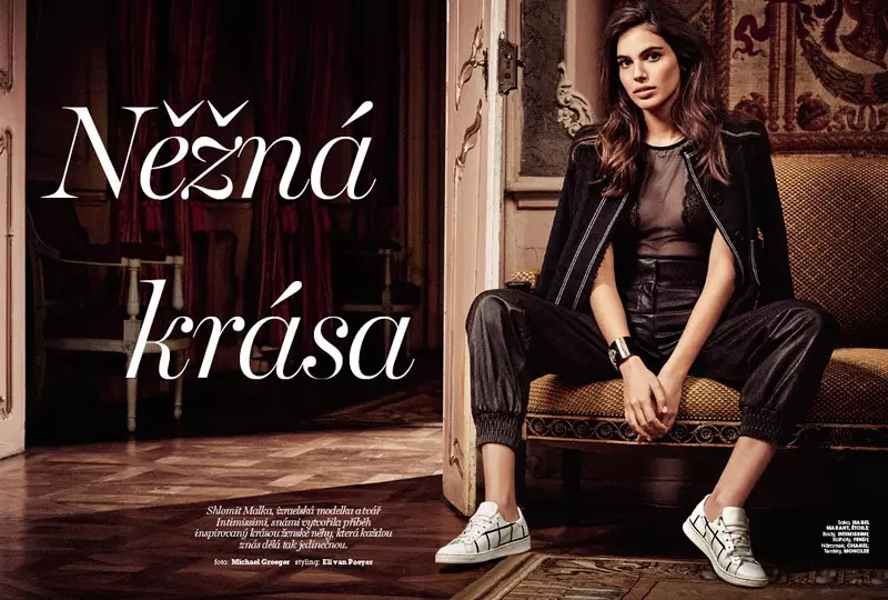 Shlomit Malka estrela a edição de fevereiro da Marie Claire Czech