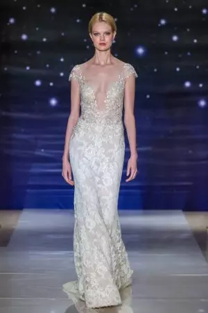 I-Reem Acra Ifekethiswa Nge-Embroidery Ye-Spring Bridal