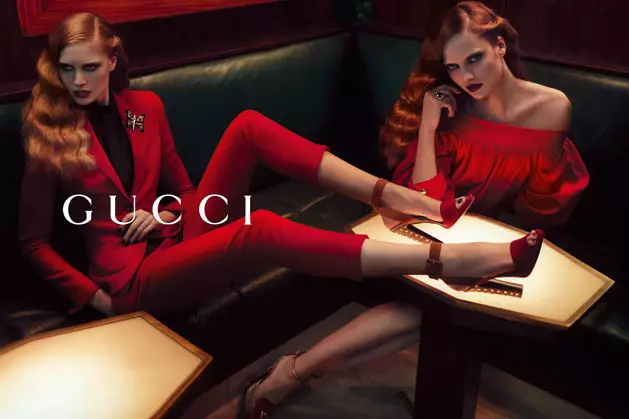 Karmen Pedaru နှင့် Nadja Bender သည် Mert & Marcus မှ Gucci ၏ ဆောင်းဦးအကြို 2012 ကမ်ပိန်းအတွက် Sultry ရယူပါ