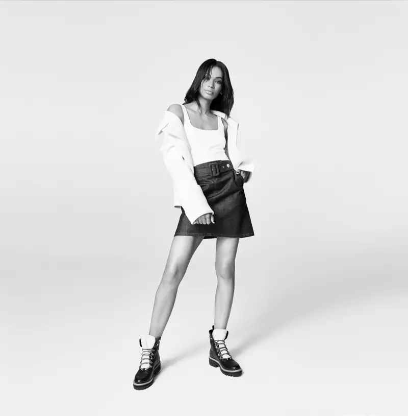 Chanel Iman Marc Fisher LTD 2019ko udazken-neguko kanpainaren aurrean