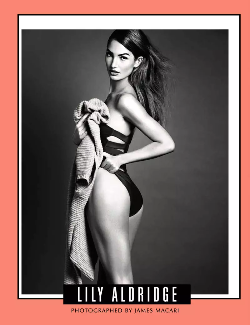 Lily Aldridge a 4. számú Galore Magazin számára dolgozik