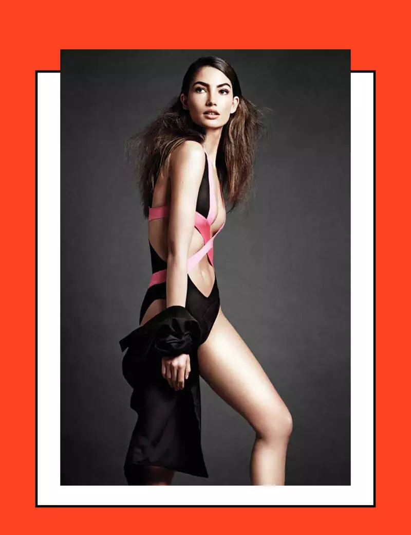 Lily Aldridge, Galore Dergisi #4 için Çalışıyor