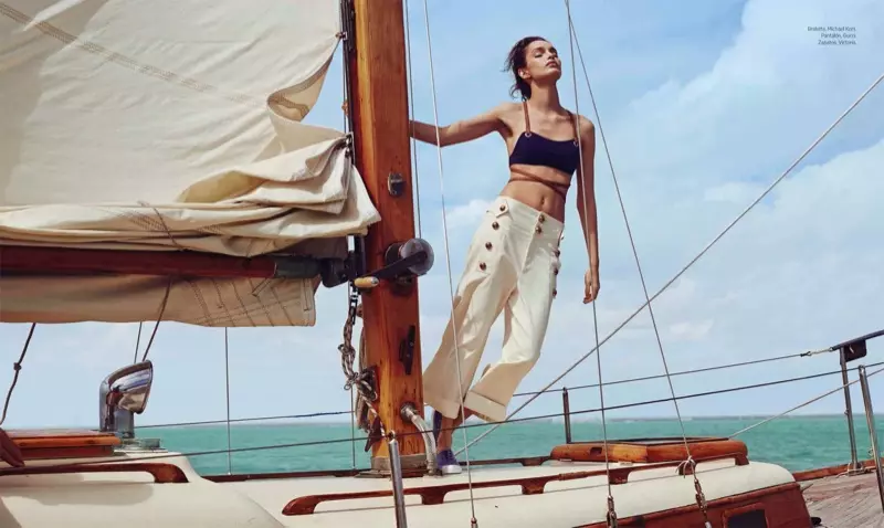 Sjóstíll: Luma Grothe situr fyrir Danny Cardozo í Harper's Bazaar Mexíkó