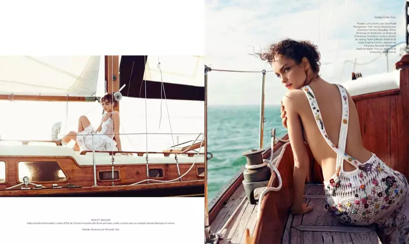 Gaya Bahari: Pose Luma Grothe untuk Danny Cardozo di Harper's Bazaar Mexico