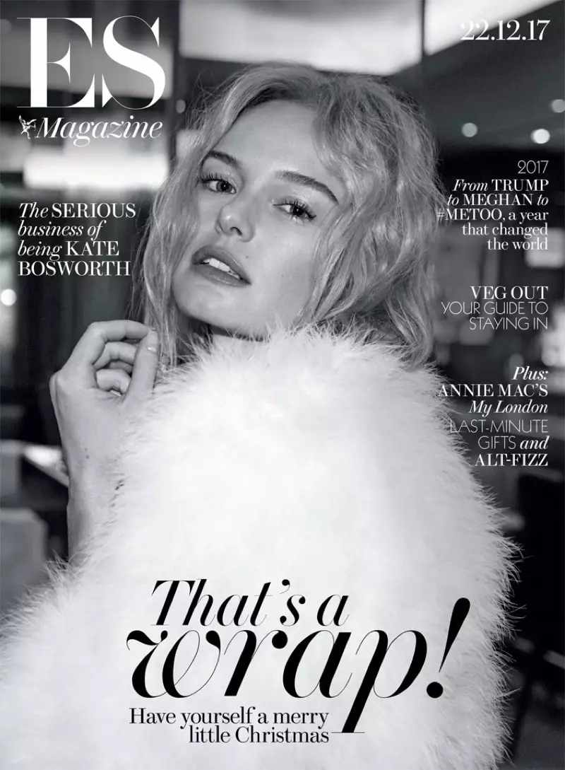 Kate Bosworth fuq Evening Standard Magazine 22 ta' Diċembru 2017 Qoxra