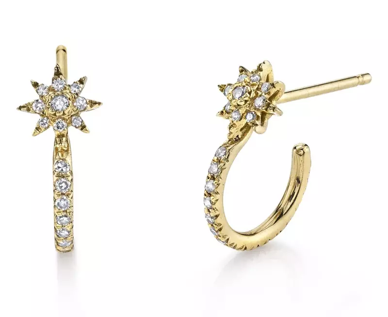 Shay Diamond Pave Star Huggie Hoop Earrings $ 1.250