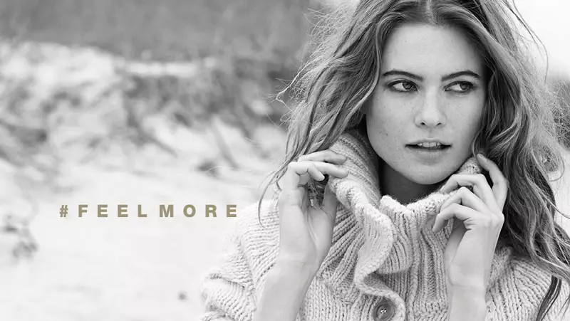 Behati Prinsloo macht es sich in Stefanels Herbstwerbung 2013 gemütlich