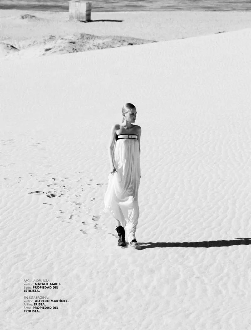 Santiago Ruisenor captura a Madara amb White Hot Looks per a Elle Mèxic març de 2013