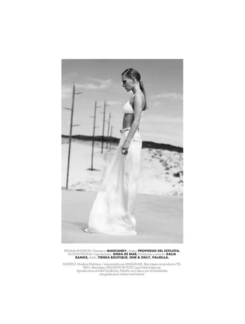 Santiago Ruisenor elkapja Madarát a White Hot Looks for Elle Mexico című filmben 2013. március