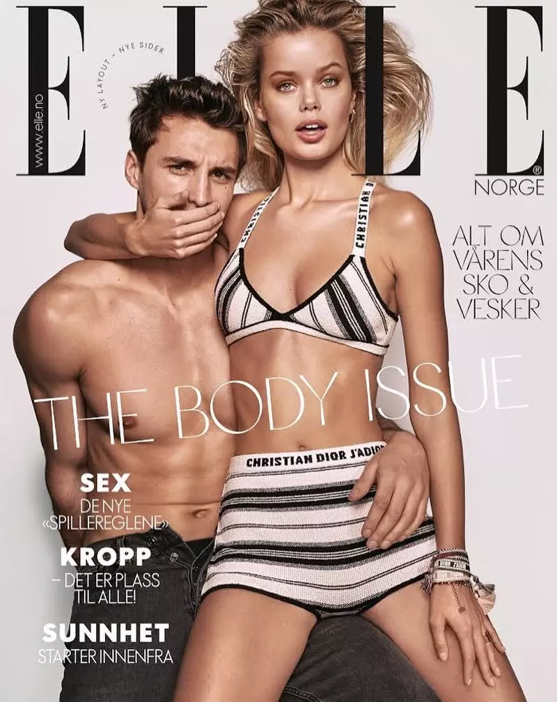 Frida Aasen ELLE Noorweë 2019 Voorbladmode-redaksie