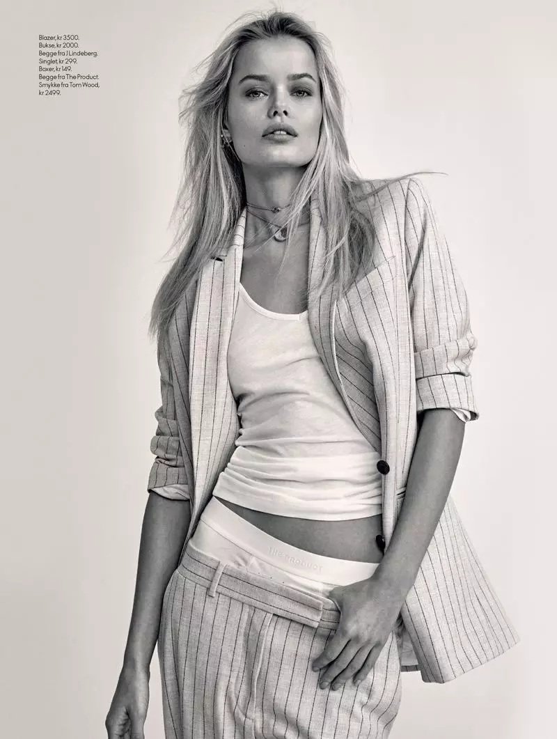 Frida Aasen ELLE Norway üçün trenddə görünür