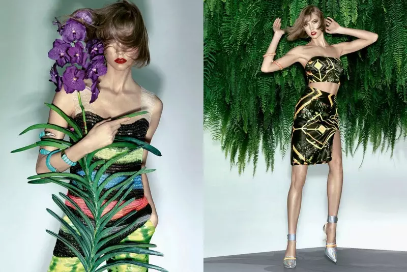 Karlie Kloss Sizzles en Vogue Brazil Disvastigita de Henrique Gendre