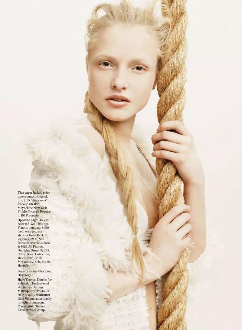 Ieva Aniulyte & Aida Aniulyte của Simon Burstall cho Marie Claire US tháng 5 năm 2011