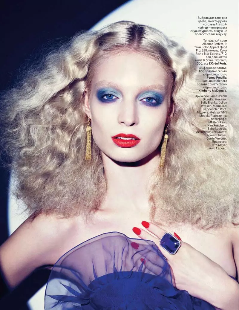 Melissa Tammerijn par Richard Burbridge pour Vogue Russie février 2011