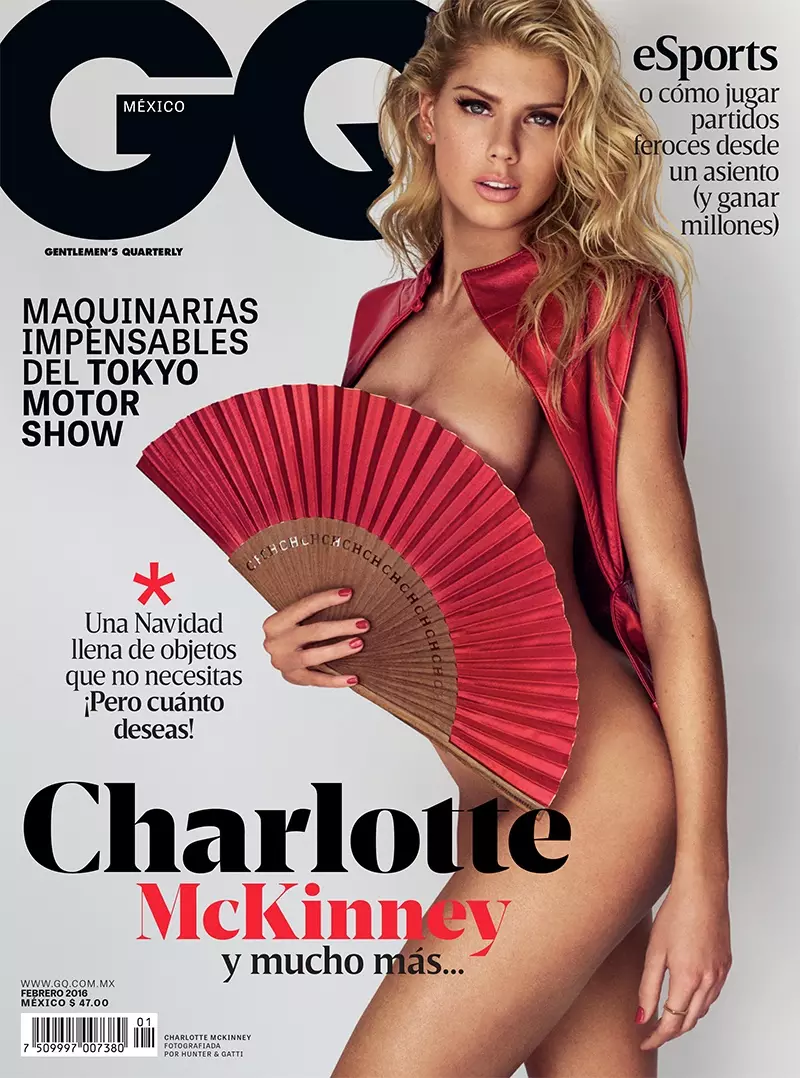 Charlotte McKinney a la portada de GQ Mexico de febrer de 2016