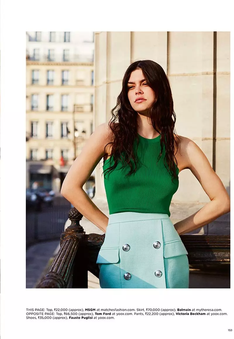 Loren Leyn Harper's Bazaar India uchun rang-barang ko'rinishda