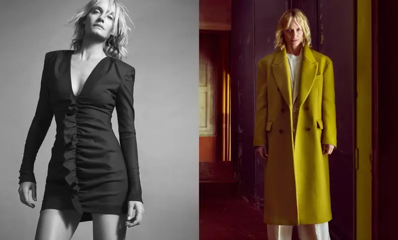 Amber Valletta iwaju Mango ká isubu-igba otutu 2017 ipolongo