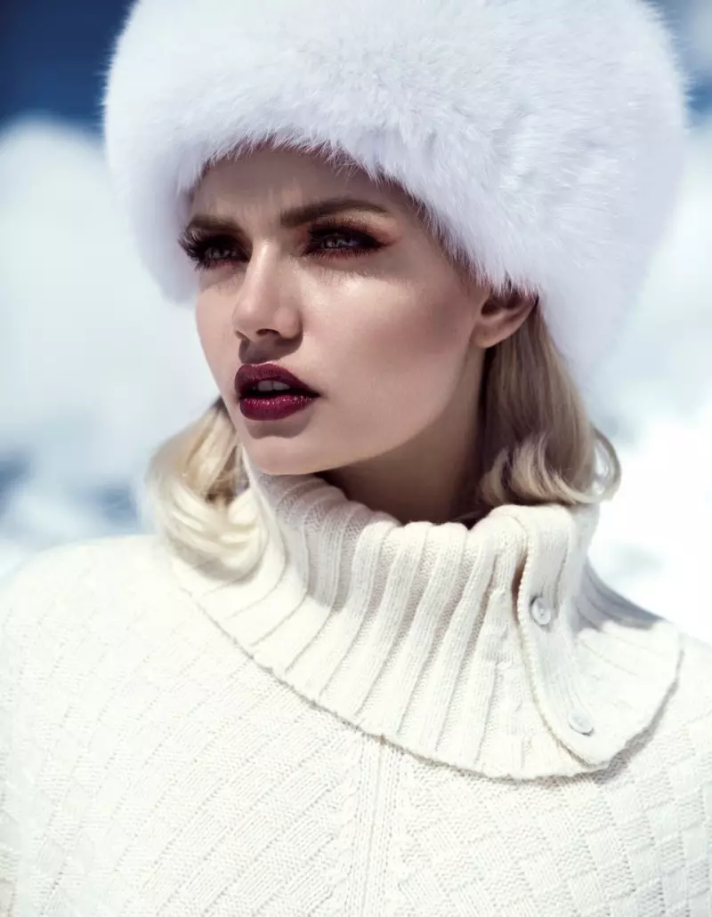 Martina Dimitrova Stuns in the Snow for DV Mode by Fredrik Wannerstedt