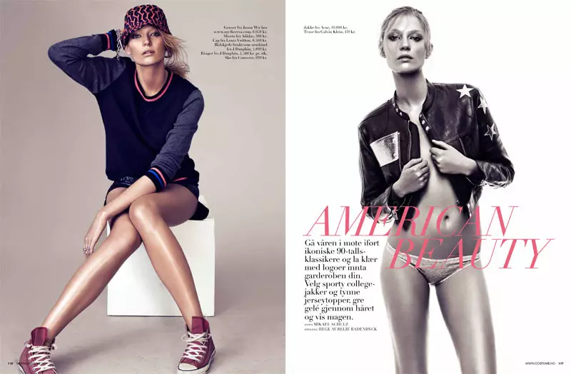 Johanna Jonsson por Mikael Schulz para Costume Norway abril 2012