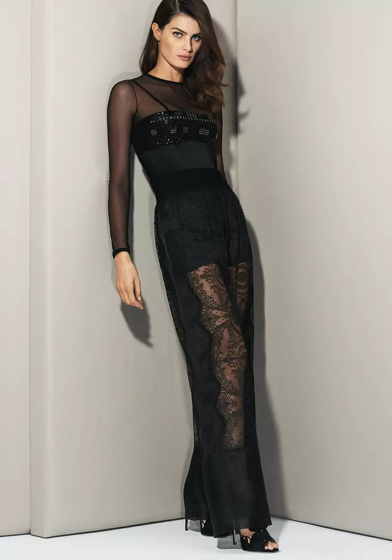 Isabeli Fontana speel in La Perla se herfs-winter 2015-katalogus