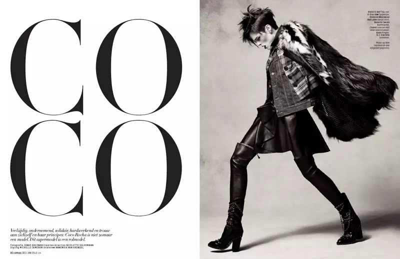 Coco Rocha Rocks the New Style for L'Officiel Netherlands Spread