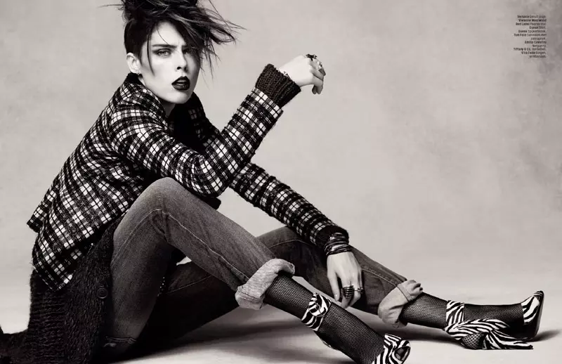 Coco Rocha waxay u ruxday qaabka cusub ee L'Officiel Nederland faafinta