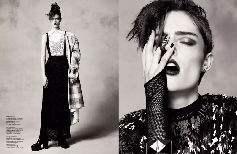 Coco Rocha Nggawe Gaya Anyar kanggo L'Officiel Walanda Spread