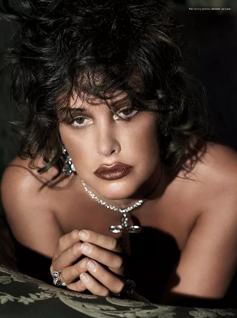 Paz de la Huerta Ose mo JD Forte i le Kurv Magazine