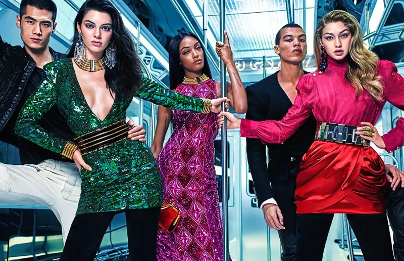 Balmain x H&M 2015 ကြော်ငြာကမ်ပိန်း