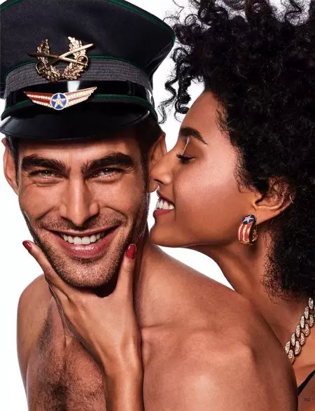 Imaan Hammam Mendapat Glam dalam Koleksi Musim Bunga untuk Vogue Japan