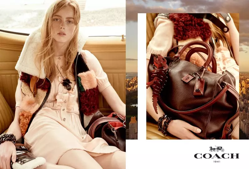 Rianne van Rompaey protagoniza la campaña pre-otoño 2016 de Coach