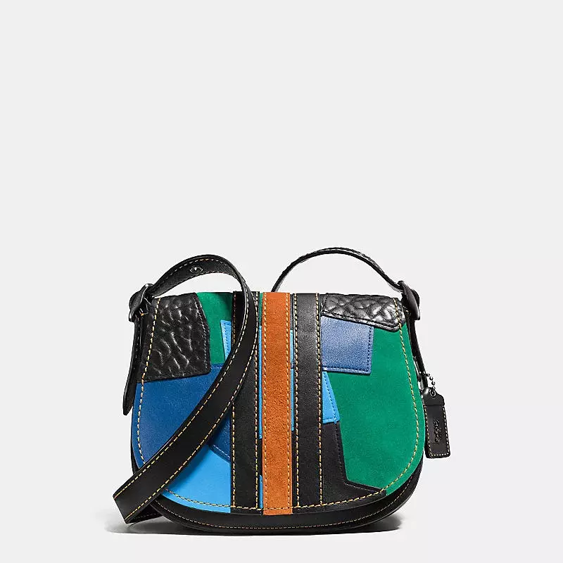 Coach Varsity Patchwork Saddle Bag ၂၃