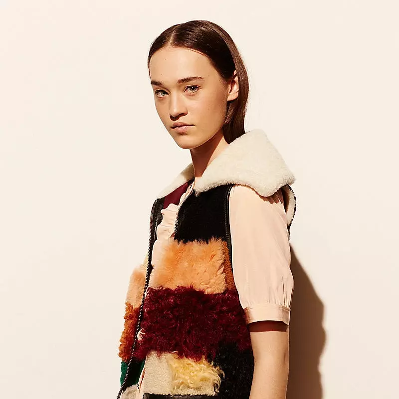 Treniruoklis Patchwork Shearling suknelė