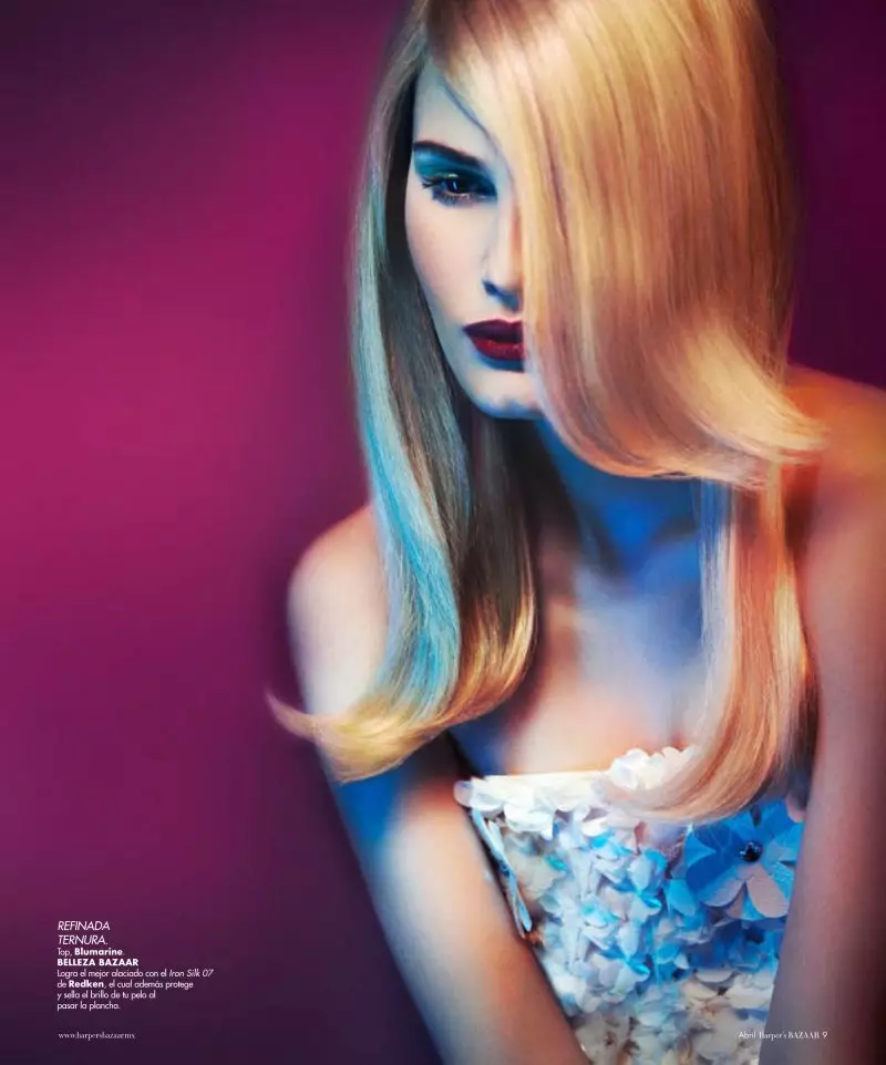 Alla Kostromicheva av JM Ferrater för Harper's Bazaar Mexico april 2012