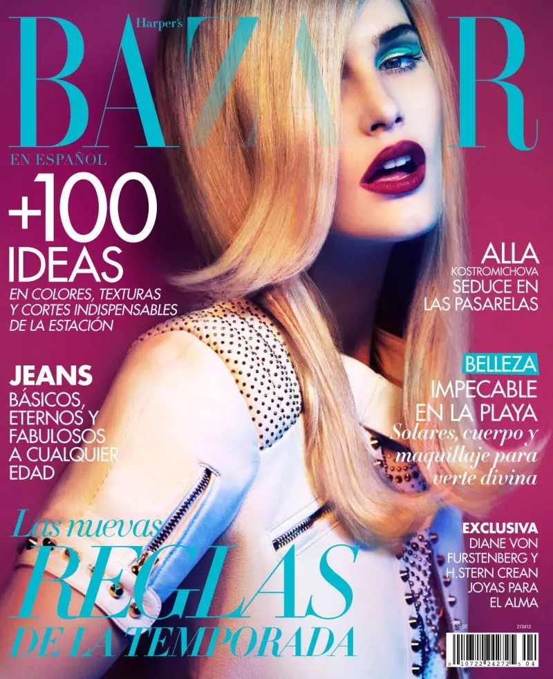 Alla Kostromitševa, JM Ferrater Harper's Bazaar Mexico jaoks, aprill 2012