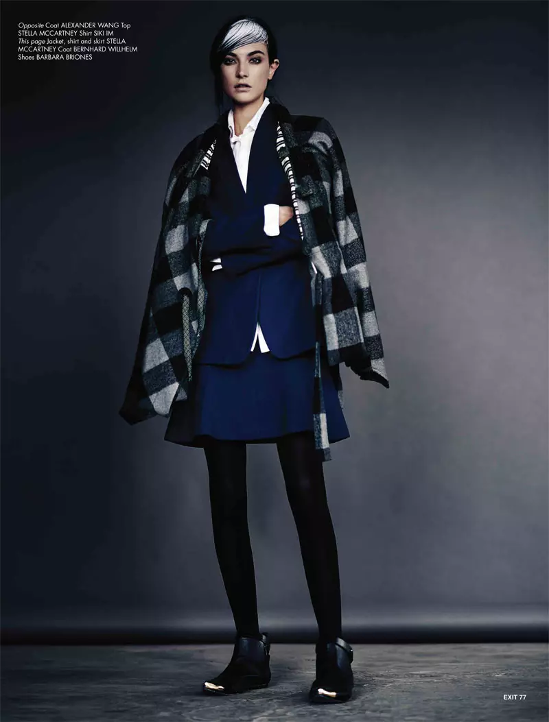 Jacquelyn Jablonski leva un estilo elegante para Exit Magazine F/W 2012