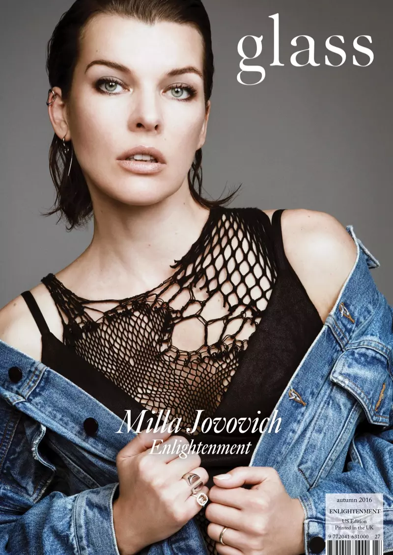 Milla Jovovich na naslovnici Glass Magazina za jesen 2016