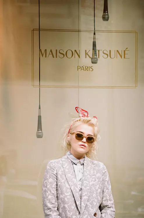 Sky Ferreira è protagonista negli annunci primavera 2014 di Maison Kitsune