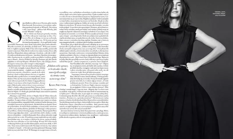 Kasia Smutniak protagoniza Harper's Bazaar Polonia en xaneiro/febreiro