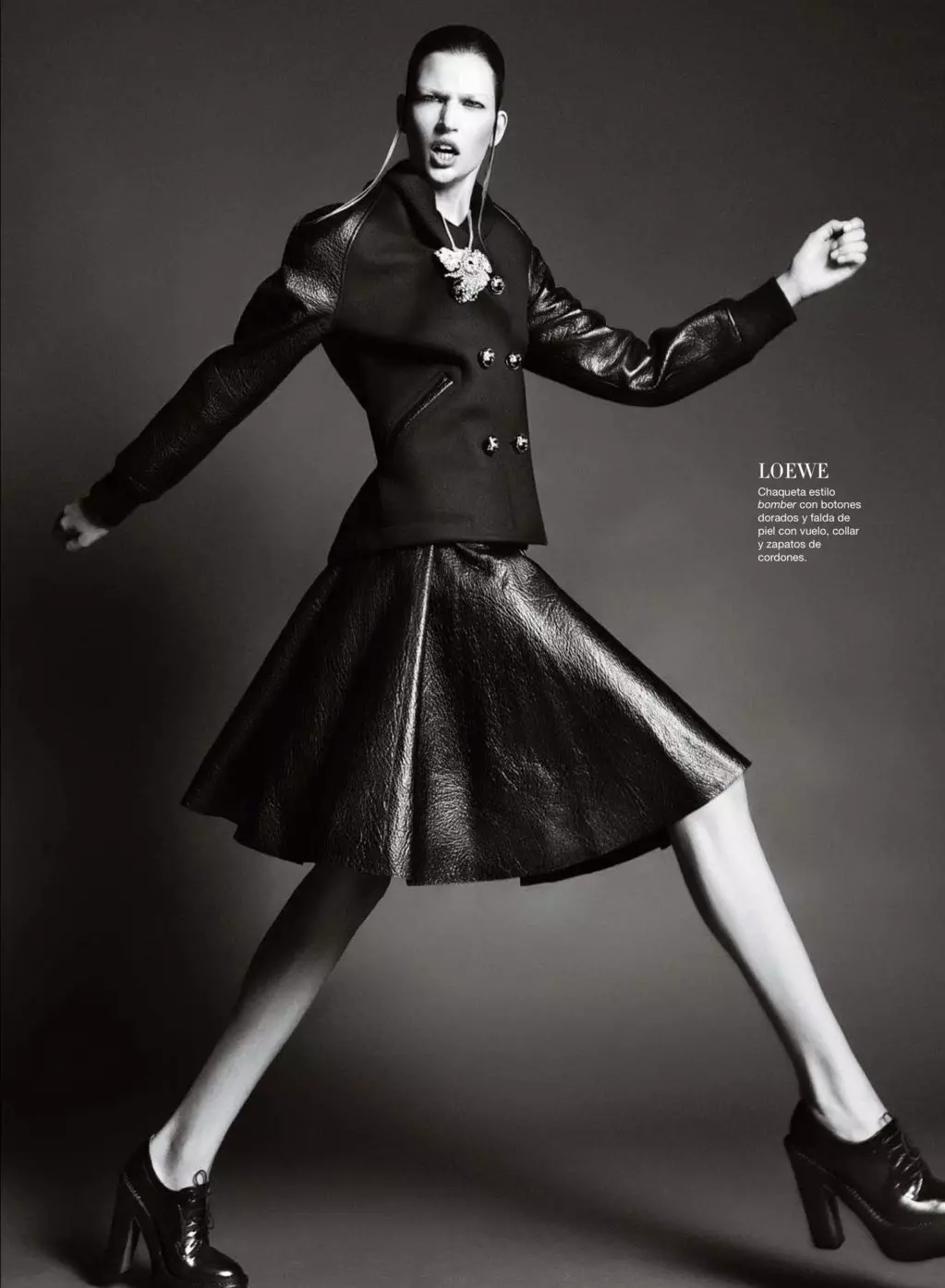 Η Bette Franke Goes to the Dark Side για το Harper's Bazaar Ισπανία τον Οκτώβριο του 2012