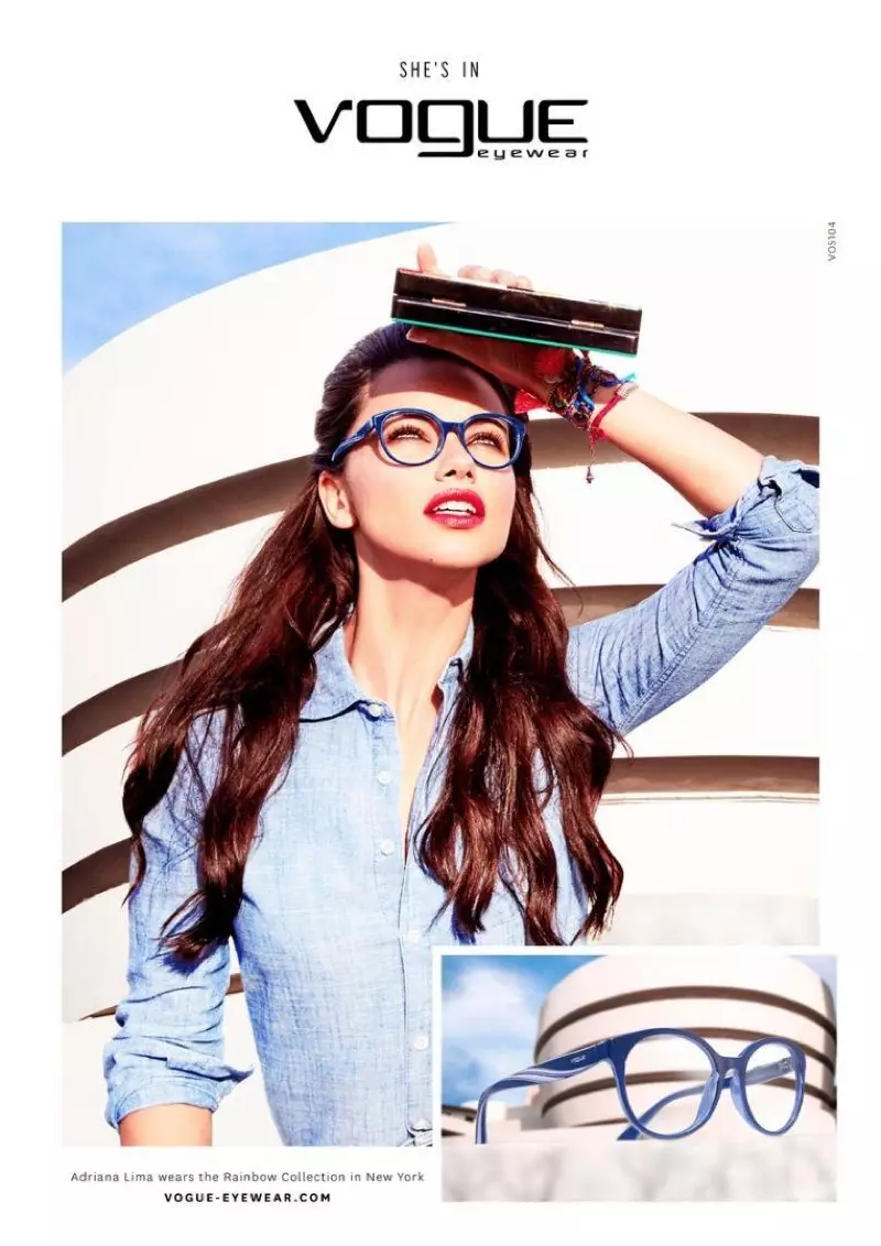 Campanya Vogue Eyewear Tardor 2016 amb Adriana Lima