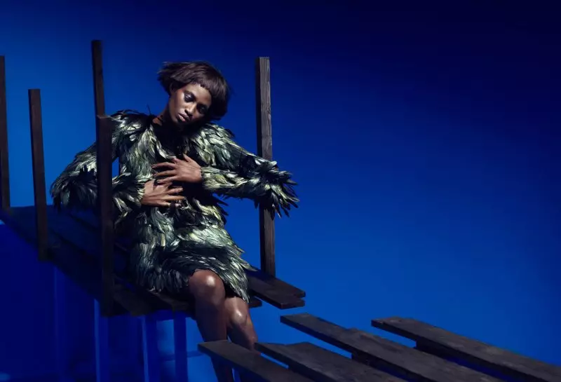 Suzie Q + Leo Siboni Shoot Kinee Diouf para papel de parede setembro 2012